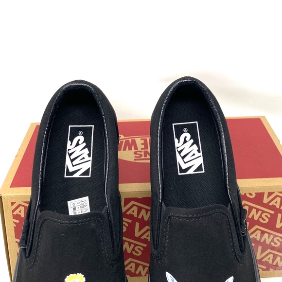 VANS Classic Slip On Stackform Shoe For Women Black Canvas Low Top VN0A7Q5R1OJ - Picture 6 of 11